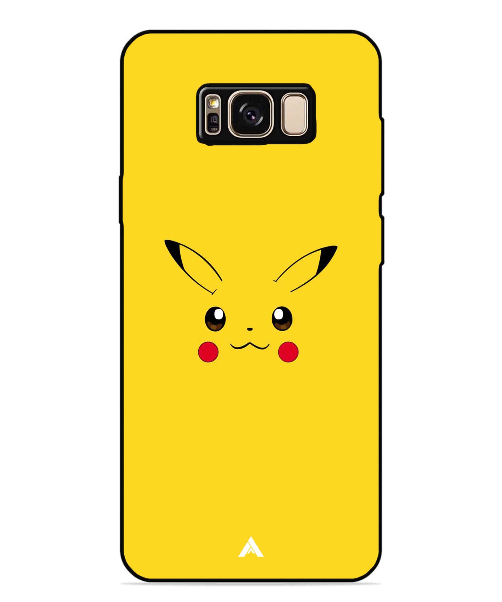 Pikachu Pokemon Metal Back Cover Phone Case for Samsung Galaxy S8 Plus