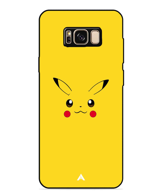 Pikachu Pokemon Metal Back Cover Phone Case for Samsung Galaxy S8 Plus