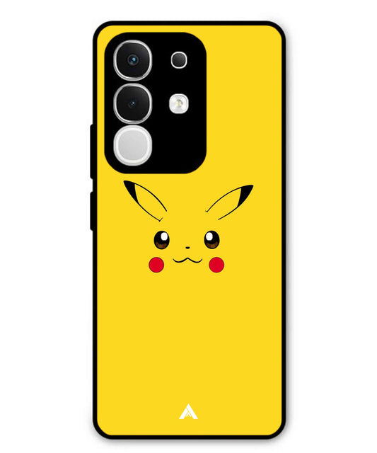 Pikachu Pokemon Metal Back Cover Phone Case for Vivo T4X