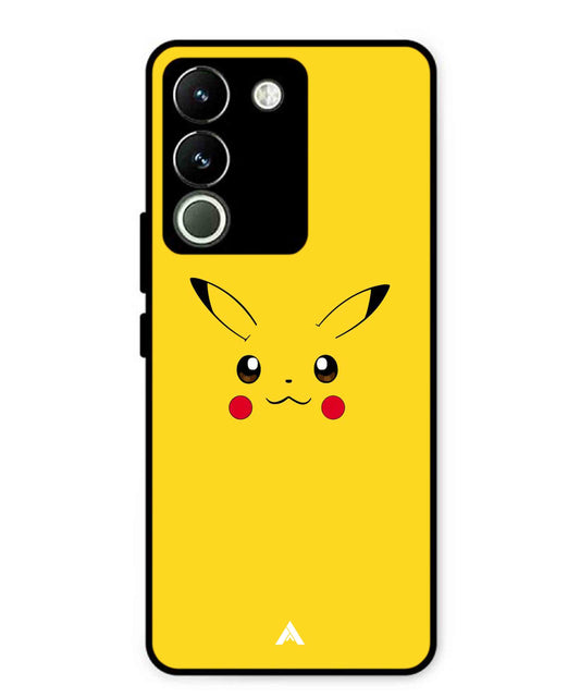 Pikachu Pokemon Metal Back Cover Phone Case for Vivo Y200