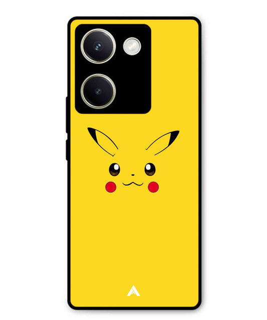 Pikachu Pokemon Metal Back Cover Phone Case for Vivo Y200 Pro