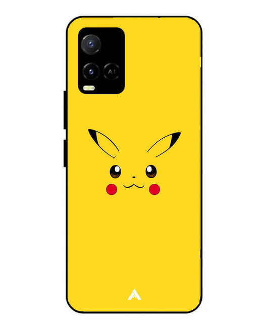 Pikachu Pokemon Metal Back Cover Phone Case for Vivo Y33s