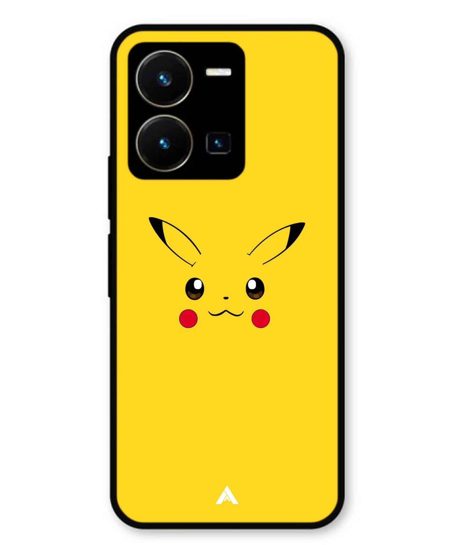 Pikachu Pokemon Metal Back Cover Phone Case for Vivo Y35