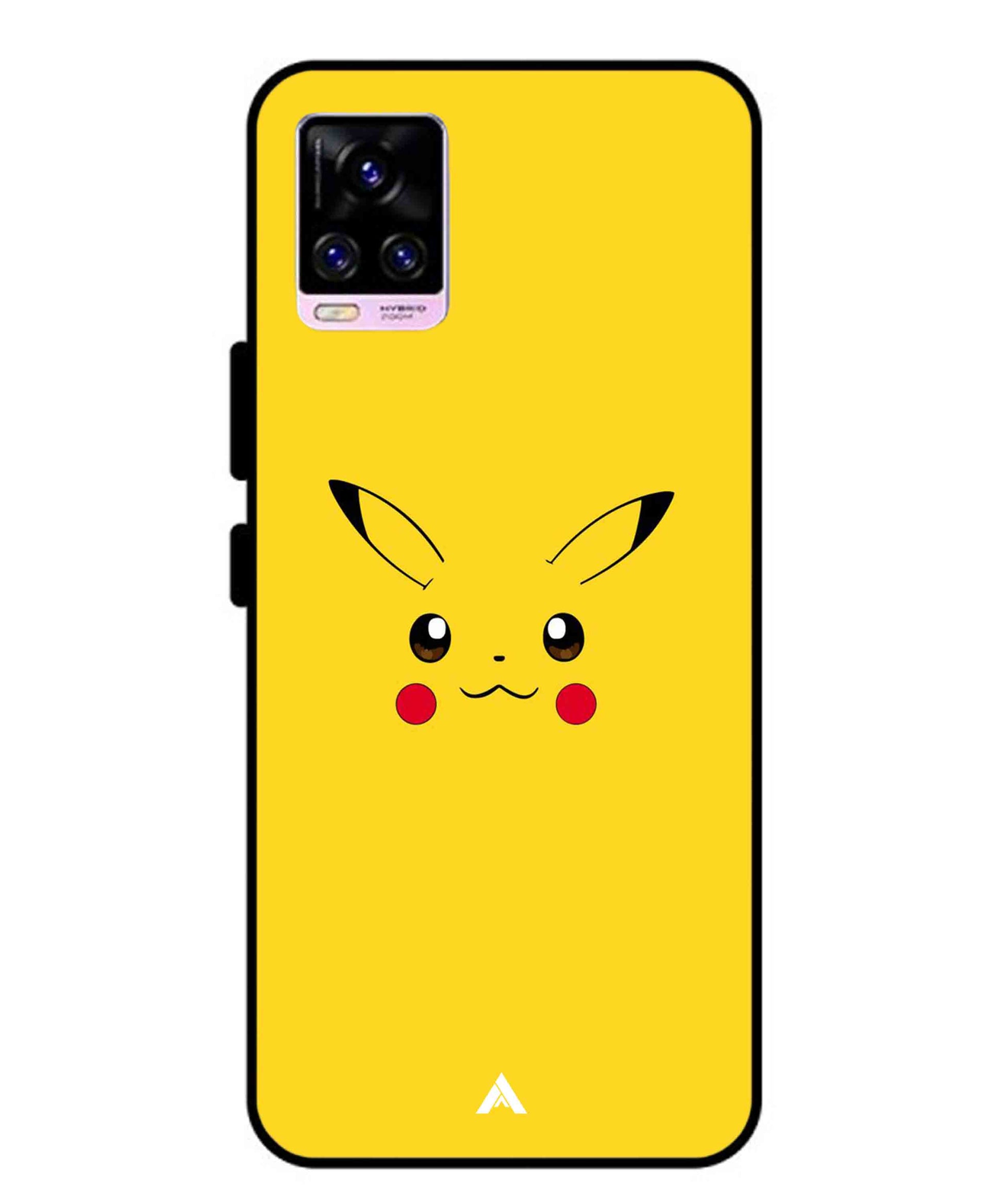 Pikachu Pokemon Metal Back Cover Phone Case for Vivo v20 Pro
