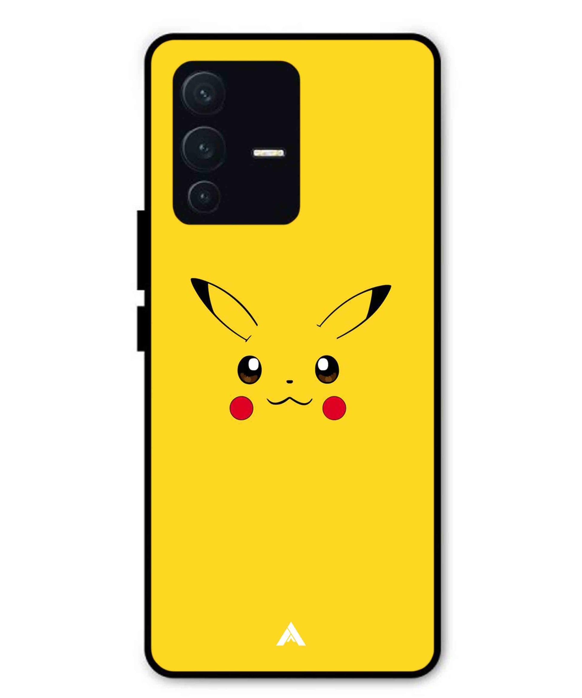 Pikachu Pokemon Metal Back Cover Phone Case for Vivo v23 Pro