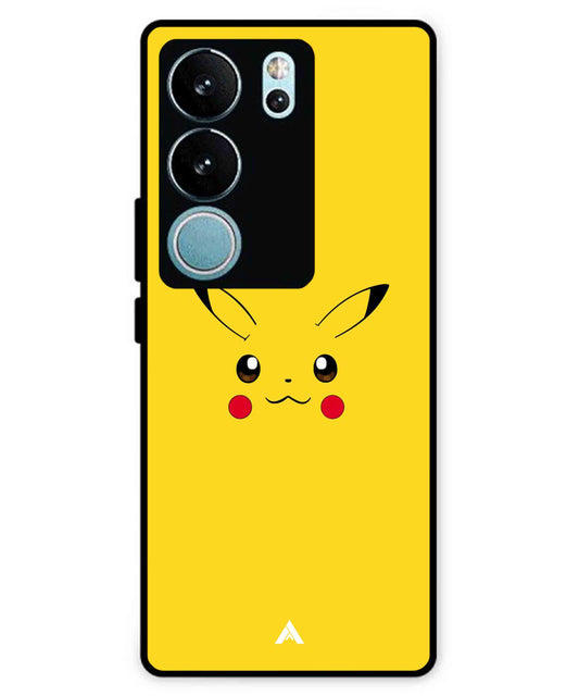 Pikachu Pokemon Metal Back Cover Phone Case for Vivo v29