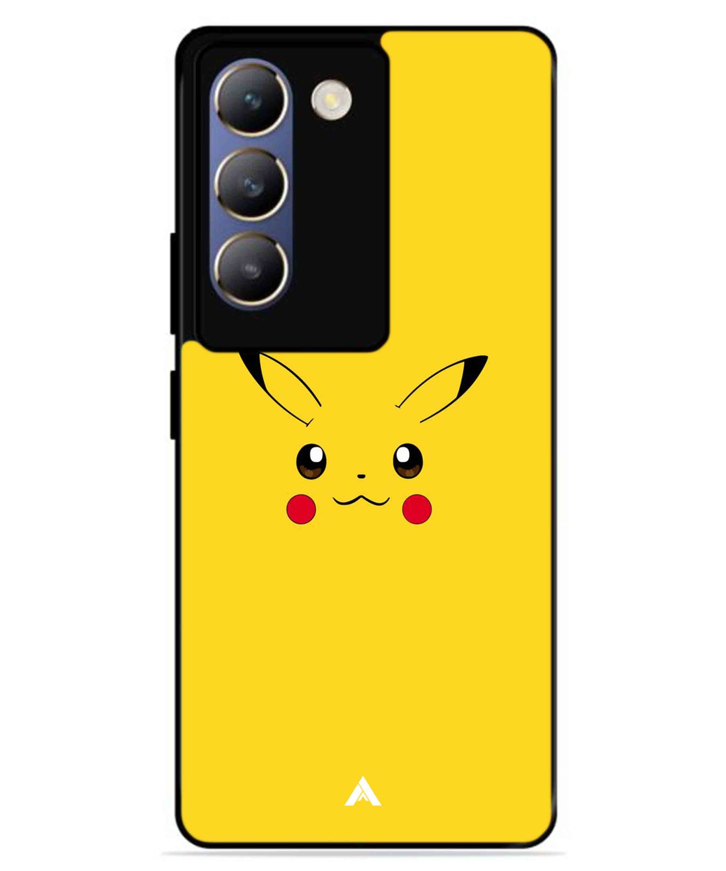 Pikachu Pokemon Metal Back Cover Phone Case for Vivo v30 Lite