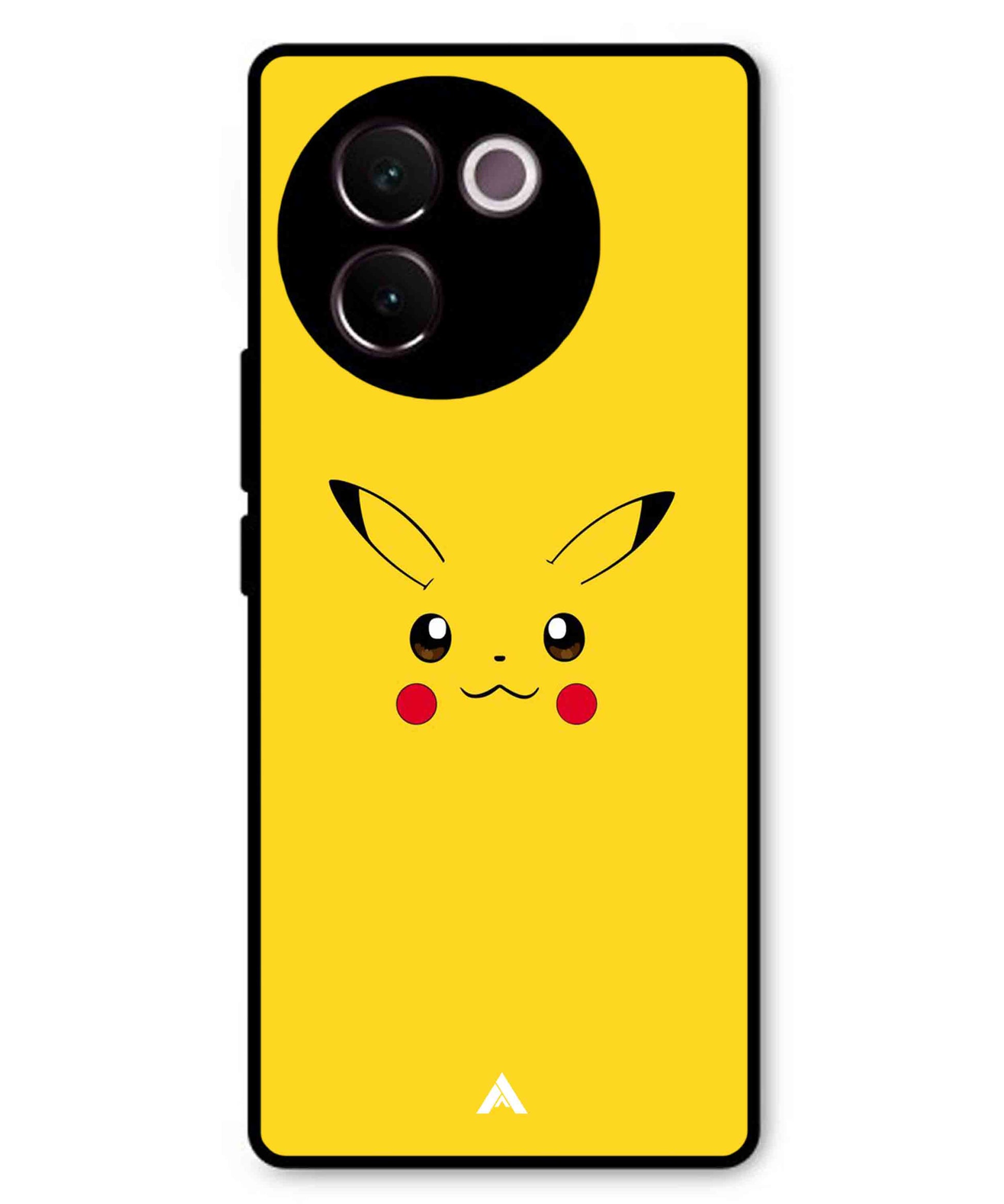 Pikachu Pokemon Metal Back Cover Phone Case for Vivo v30e