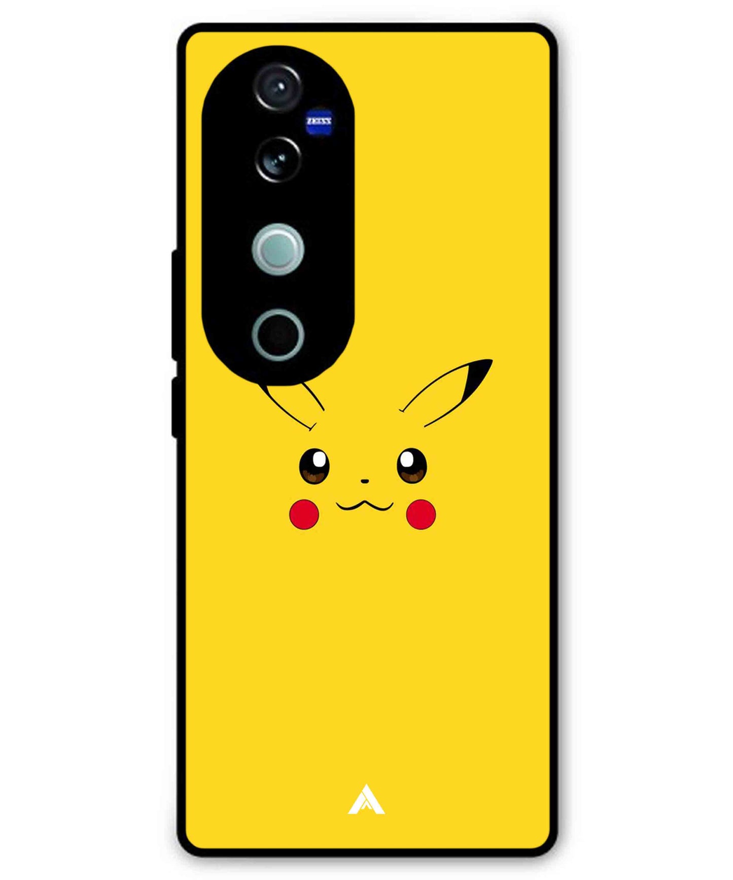 Pikachu Pokemon Metal Back Cover Phone Case for Vivo v40 Pro