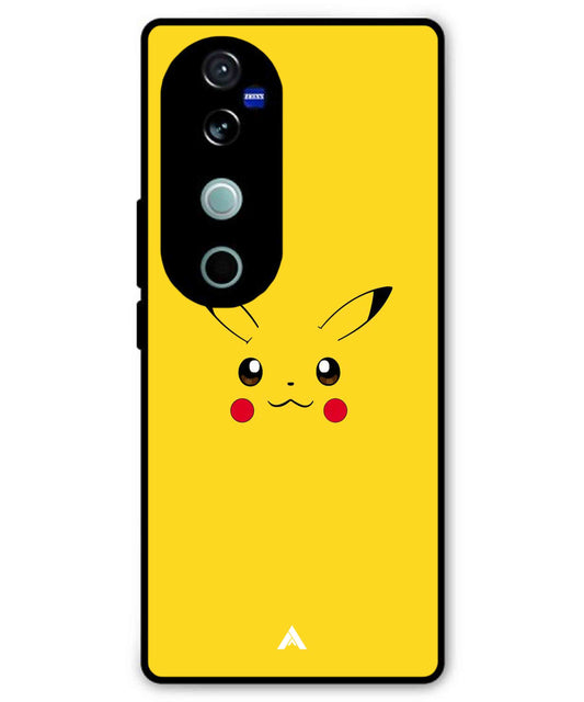 Pikachu Pokemon Metal Back Cover Phone Case for Vivo v40 Pro