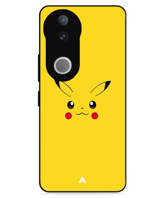 Pikachu Pokemon Metal Back Cover Phone Case for Vivo v50e