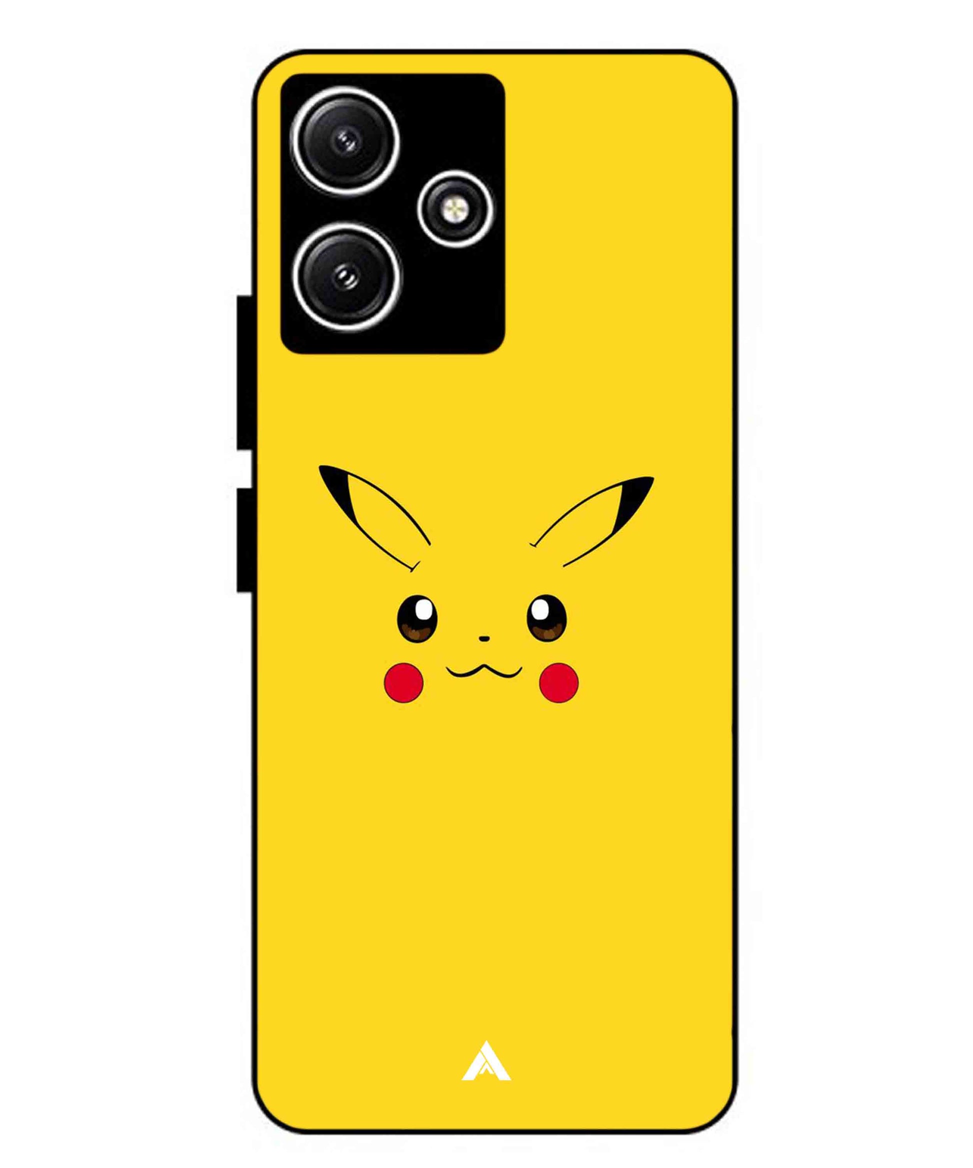 Pikachu Pokemon Metal Back Cover Phone Case for Xiaomi Redmi 12 5G