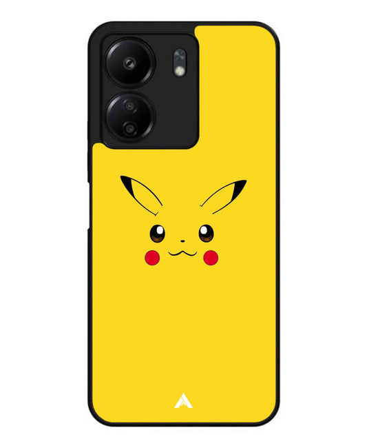 Pikachu Pokemon Metal Back Cover Phone Case for Xiaomi Redmi 13C 4G