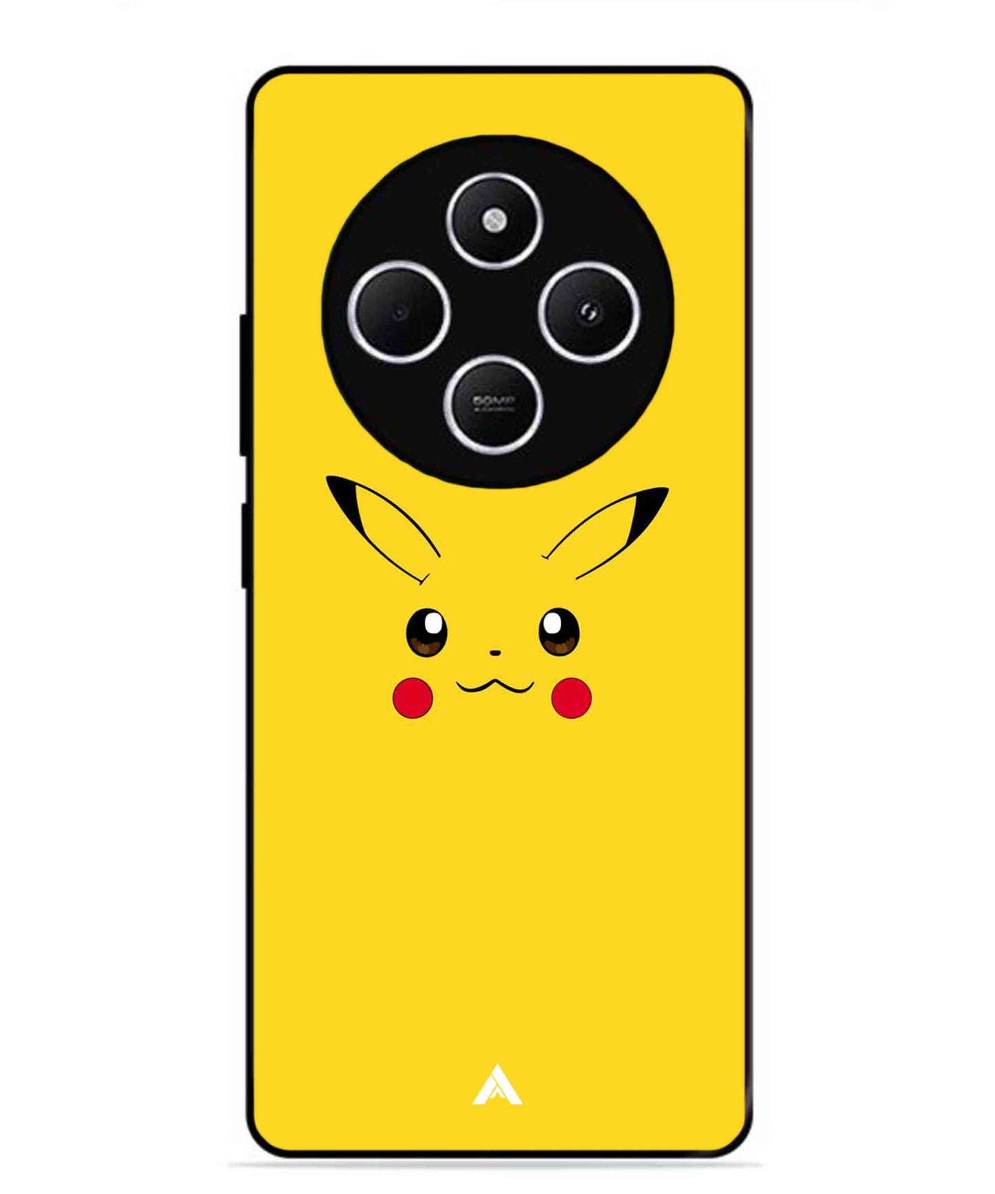 Pikachu Pokemon Metal Back Cover Phone Case for Xiaomi Redmi 14C
