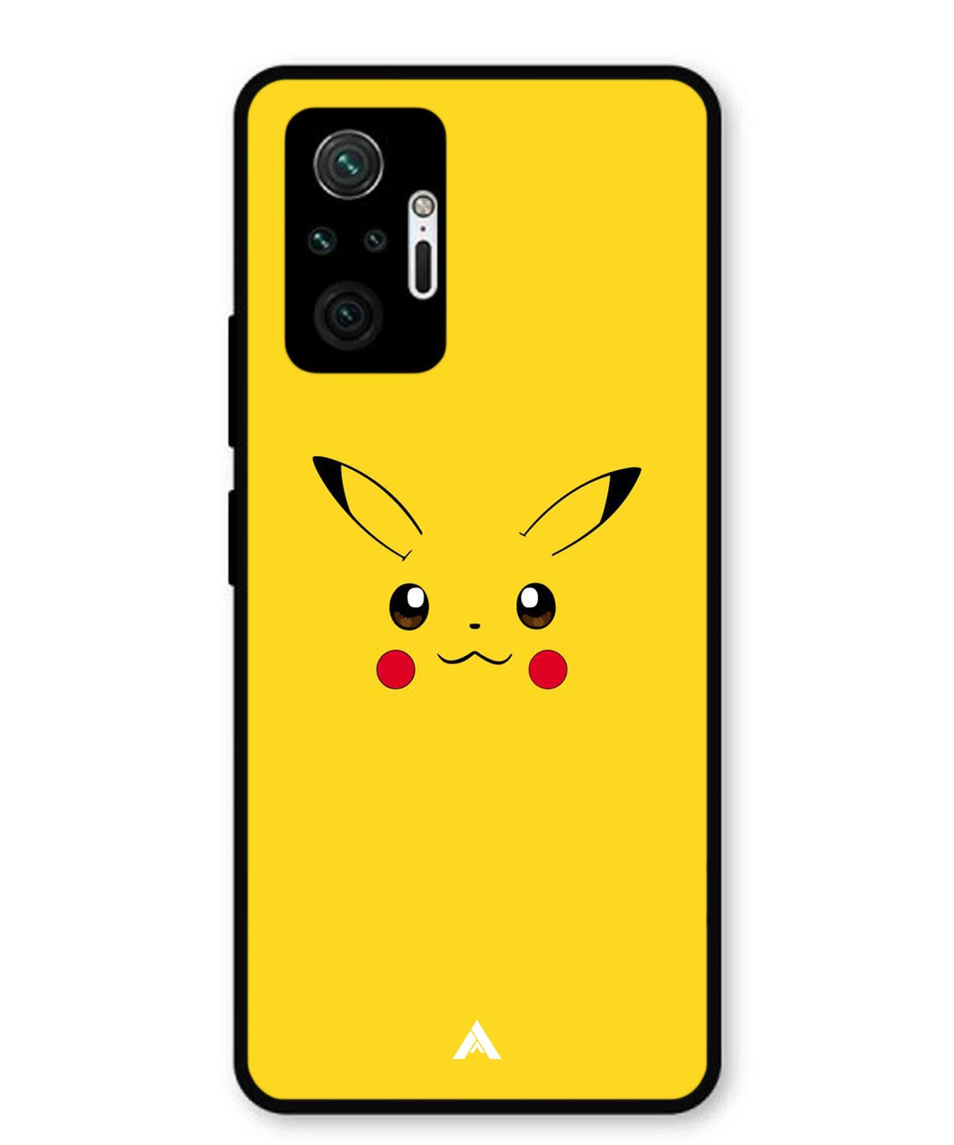 Pikachu Pokemon Metal Back Cover Phone Case for Xiaomi Redmi Note 10 Lite
