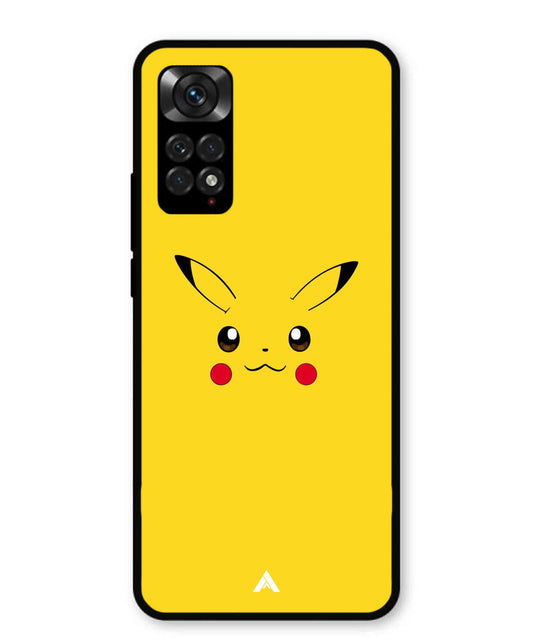 Pikachu Pokemon Metal Back Cover Phone Case for Xiaomi Redmi Note 11