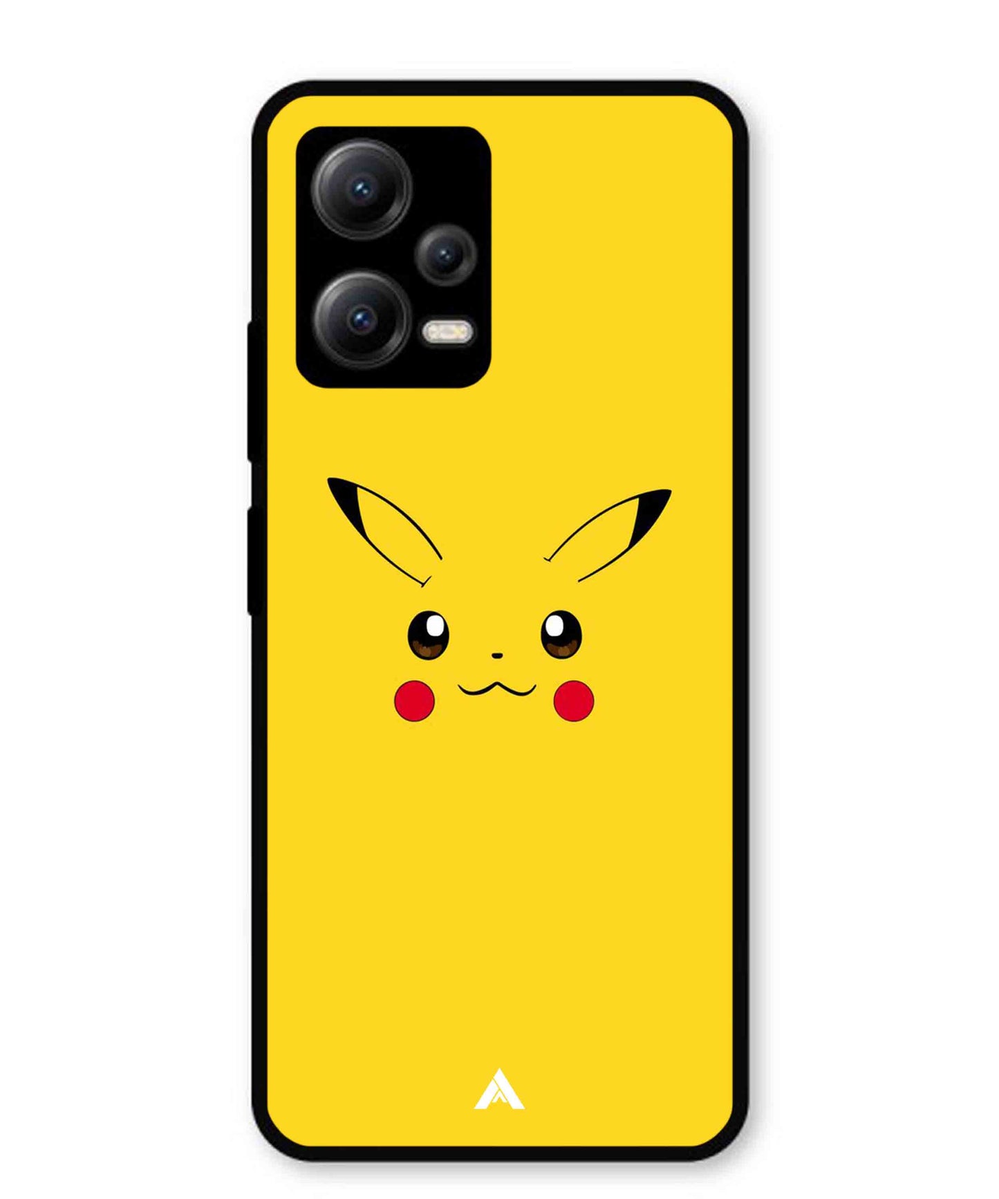 Pikachu Pokemon Metal Back Cover Phone Case for Xiaomi Redmi Note 12 5G