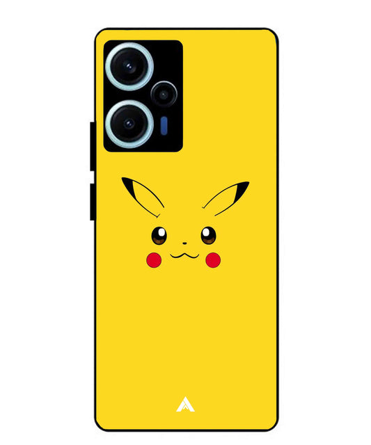 Pikachu Pokemon Metal Back Cover Phone Case for Xiaomi Redmi Note 12 Turbo
