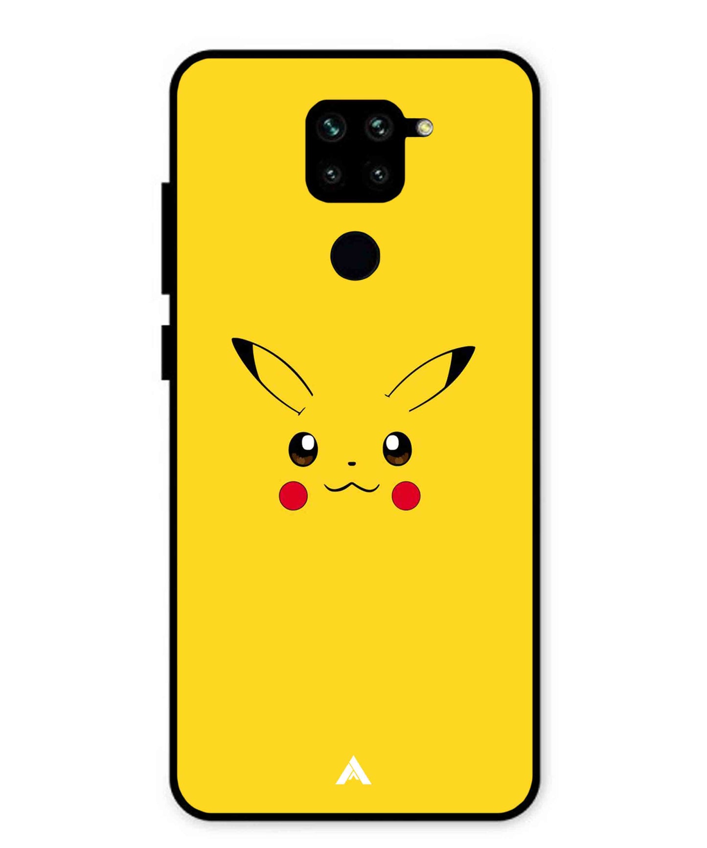 Pikachu Pokemon Metal Back Cover Phone Case for Xiaomi Redmi Note 9