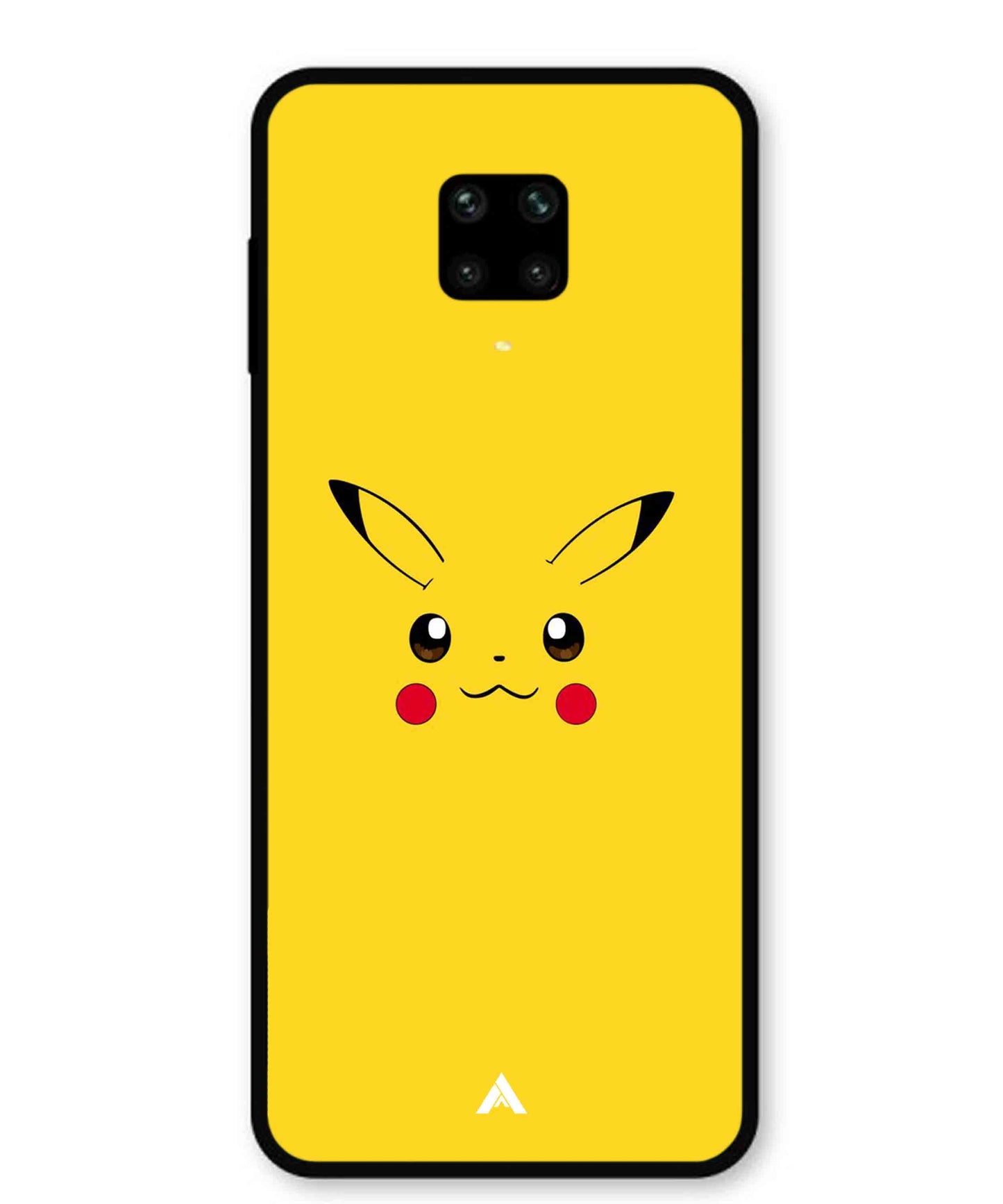 Pikachu Pokemon Metal Back Cover Phone Case for Xiaomi Redmi Note 9 Pro
