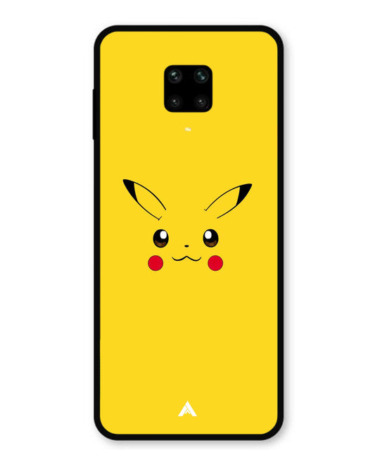 Pikachu Pokemon Metal Back Cover Phone Case for Xiaomi Redmi Note 9 Pro