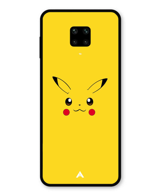 Pikachu Pokemon Metal Back Cover Phone Case for Xiaomi Redmi Note 9 Pro Max