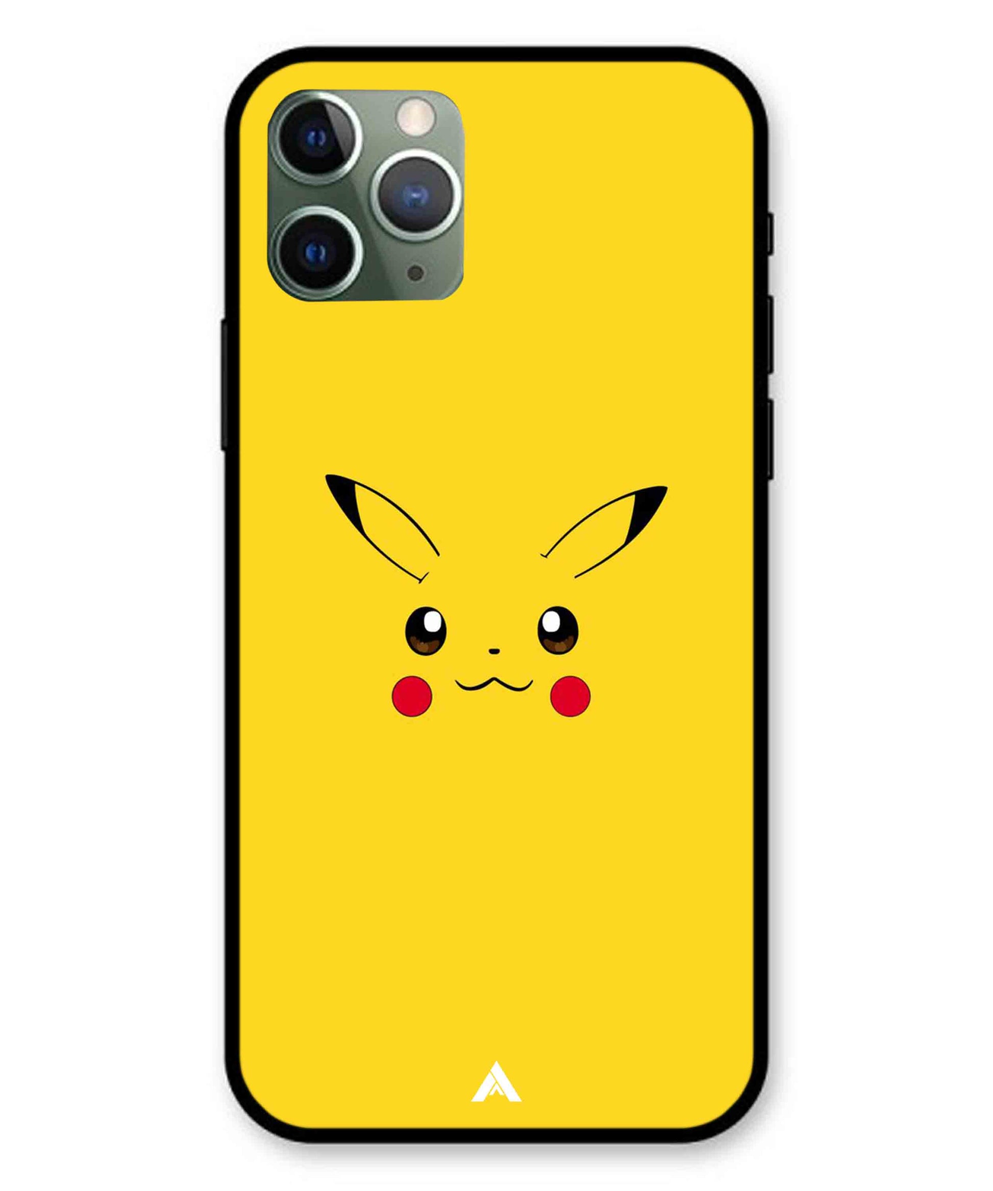 Pikachu Pokemon Metal Back Cover Phone Case for iPhone 11 Pro