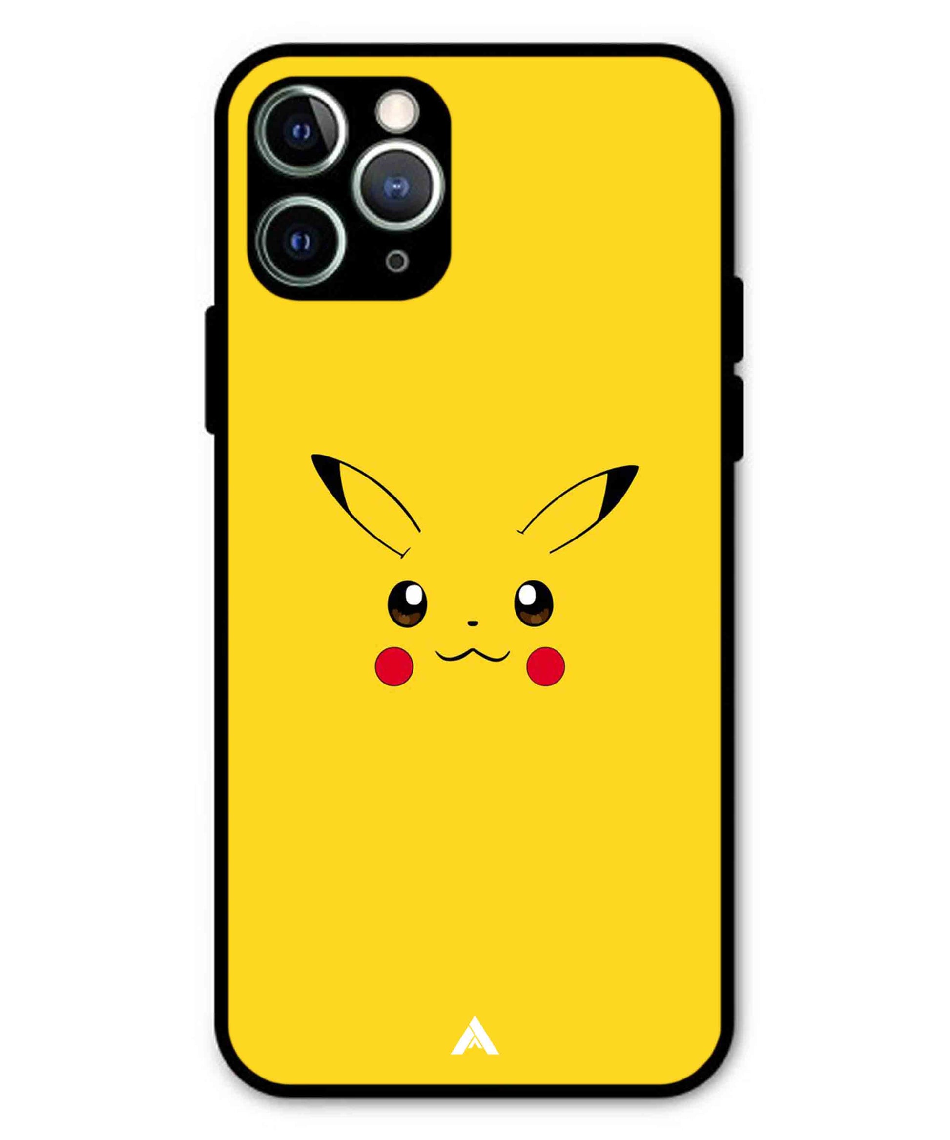 Pikachu Pokemon Metal Back Cover Phone Case for iPhone 11 Pro Max