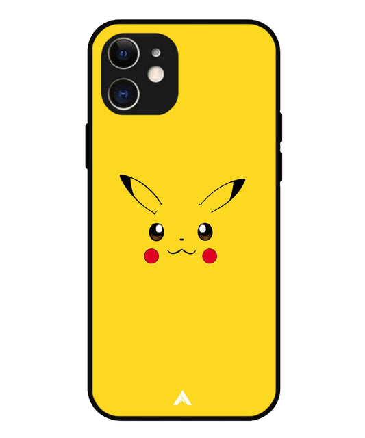 Pikachu Pokemon Metal Back Cover Phone Case for iPhone 12