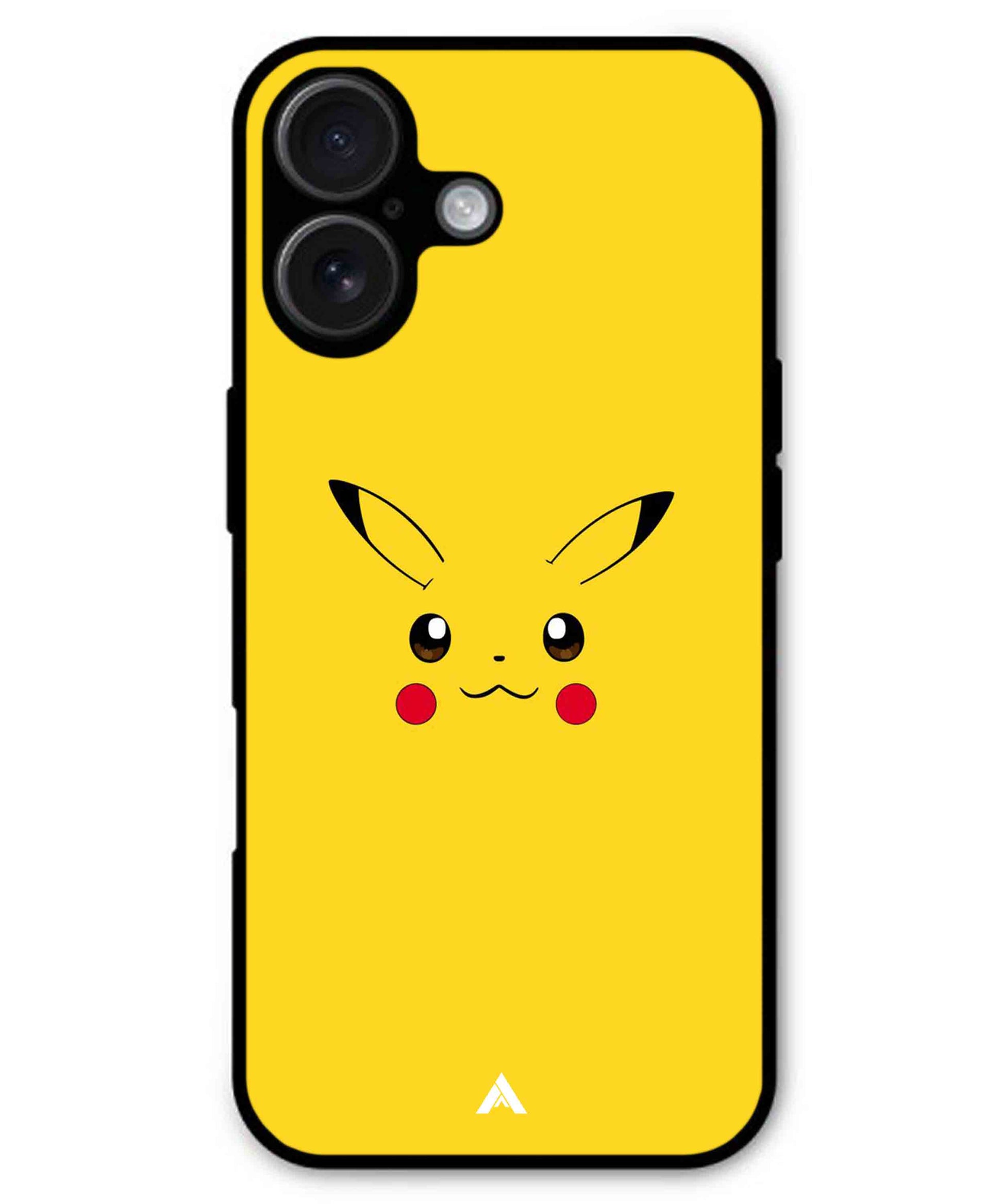 Pikachu Pokemon Metal Back Cover Phone Case for iPhone 16