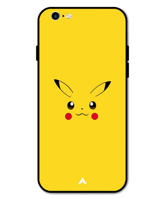 Pikachu Pokemon Metal Back Cover Phone Case for iPhone 6