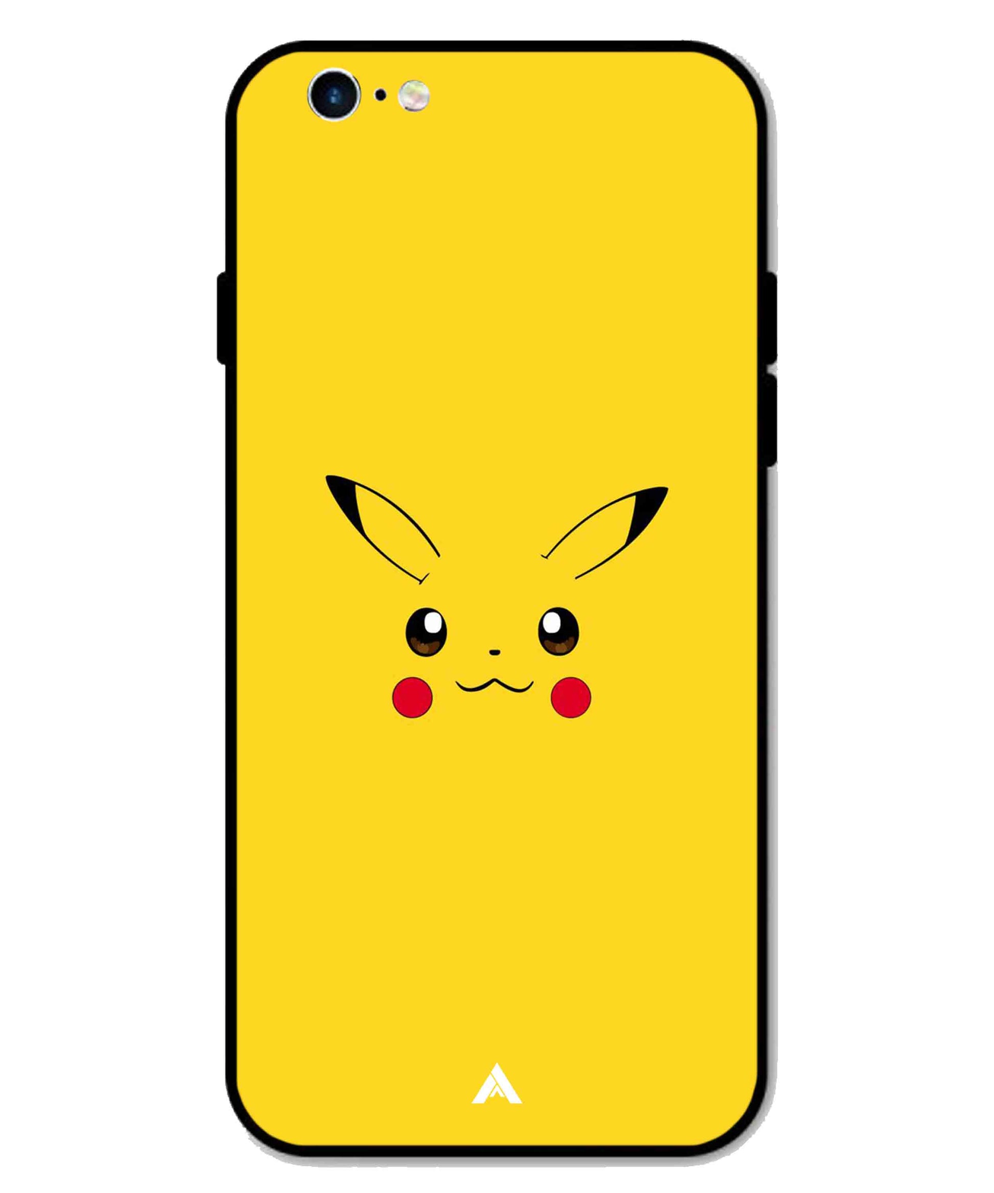 Pikachu Pokemon Metal Back Cover Phone Case for iPhone 6s