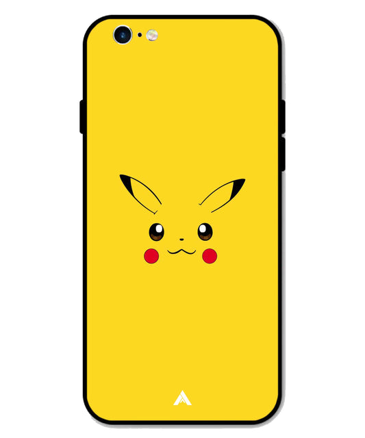 Pikachu Pokemon Metal Back Cover Phone Case for iPhone 6s