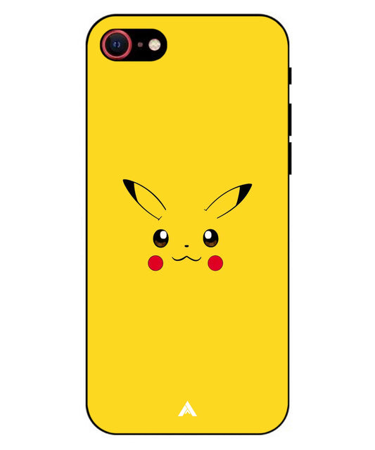 Pikachu Pokemon Metal Back Cover Phone Case for iPhone 7