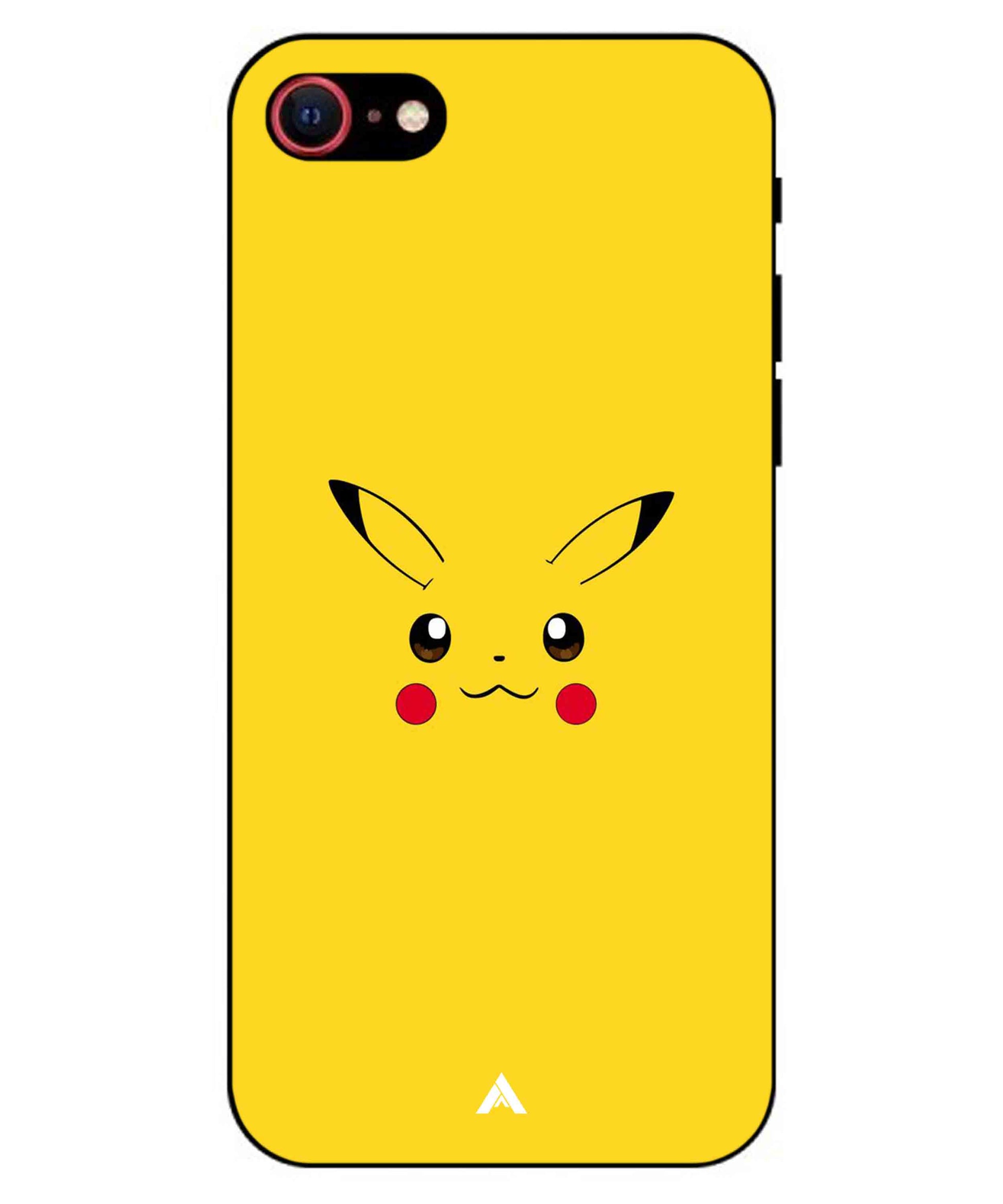 Pikachu Pokemon Metal Back Cover Phone Case for iPhone 8