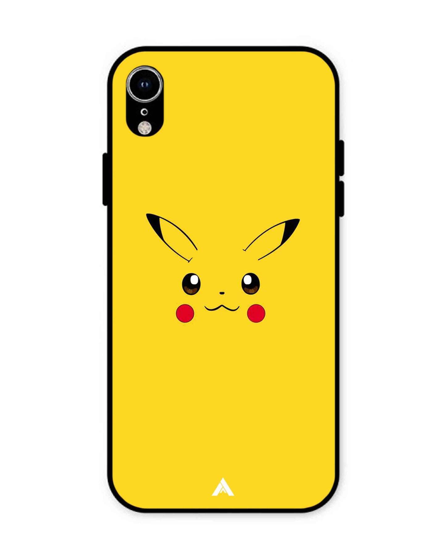 Pikachu Pokemon Metal Back Cover Phone Case for iPhone Xr