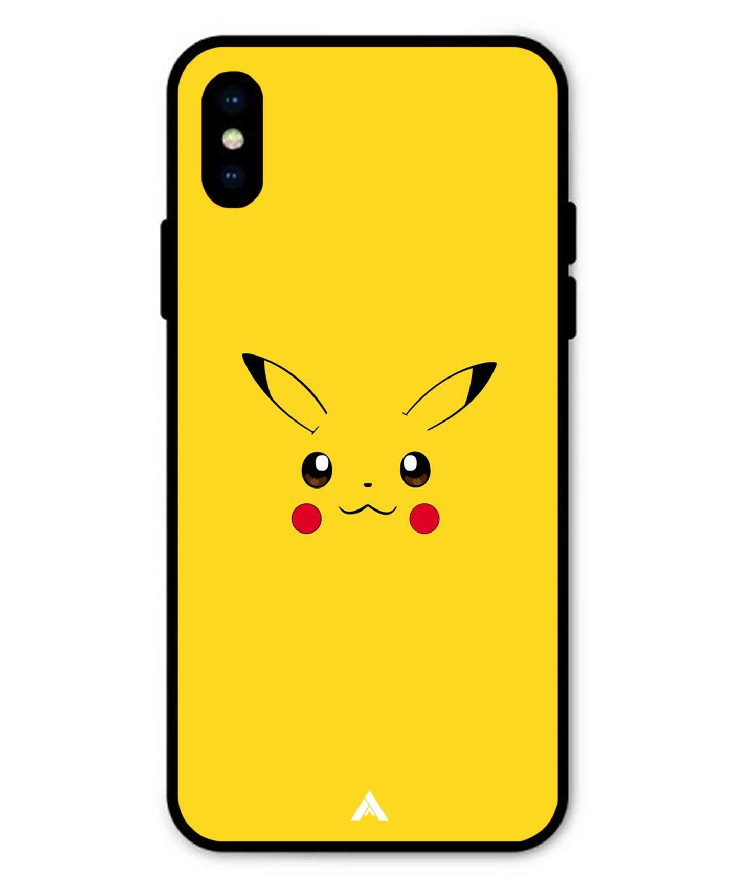 Pikachu Pokemon Metal Back Cover Phone Case for iPhone Xs