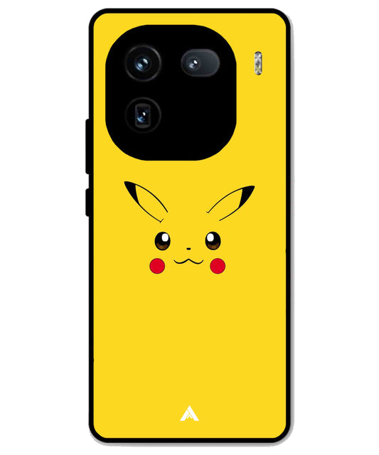 Pikachu Pokemon Metal Back Cover Phone Case for iQOO 12