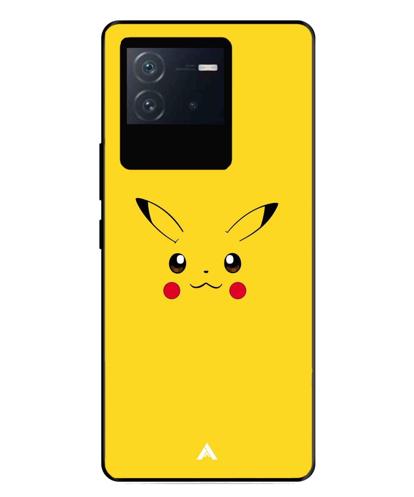 Pikachu Pokemon Metal Back Cover Phone Case for iQOO Neo 6