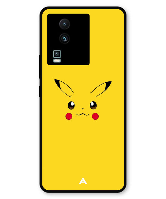 Pikachu Pokemon Metal Back Cover Phone Case for iQOO Neo 7 Pro