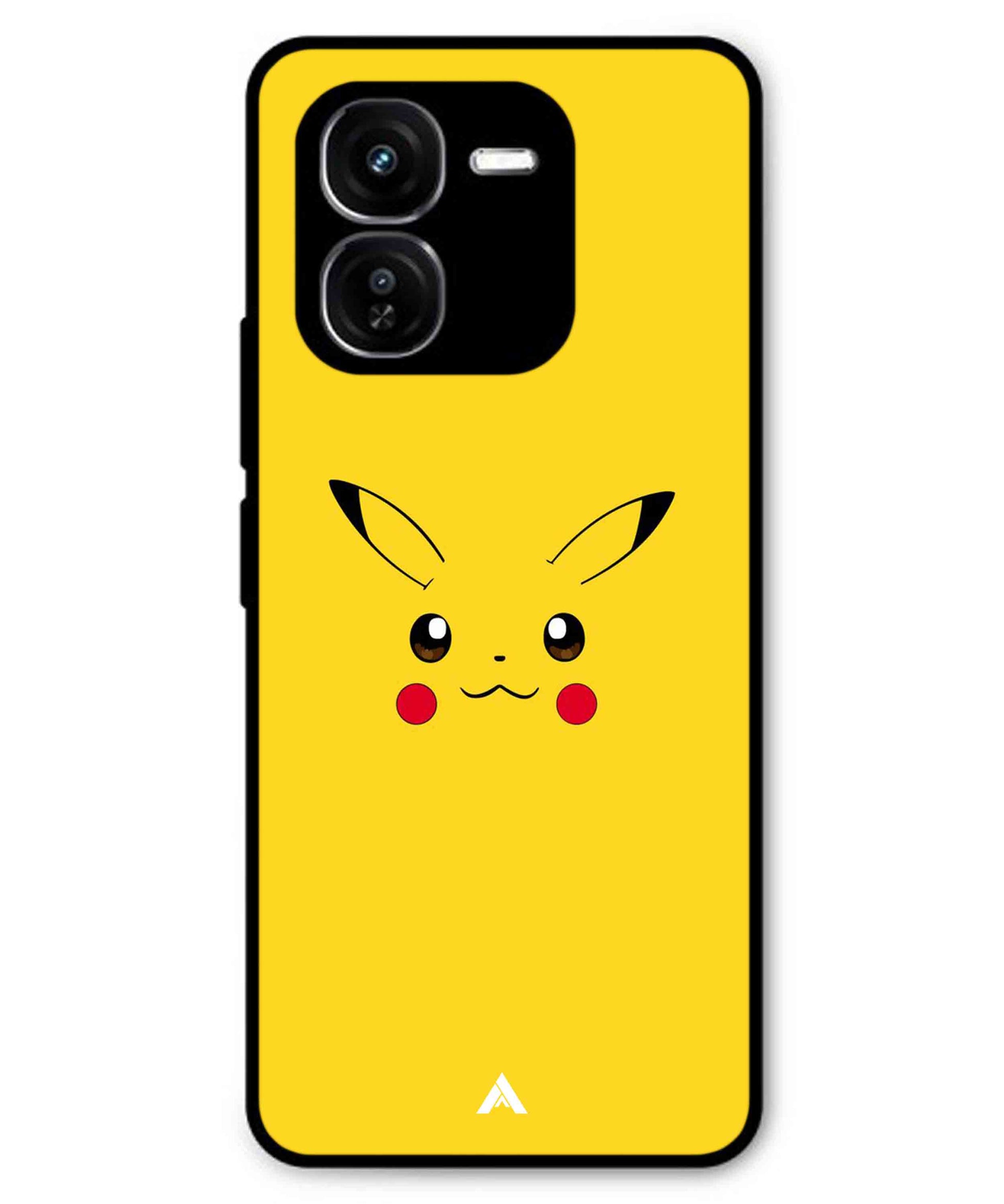 Pikachu Pokemon Metal Back Cover Phone Case for iQOO Z9x