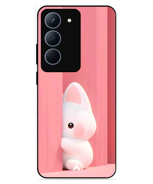 Pink Bunny Metal Back Cover Phone Case for Realme P3X