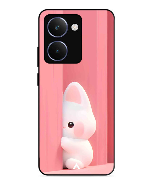 Pink Bunny Metal Back Cover Phone Case for Realme P3 Ultra