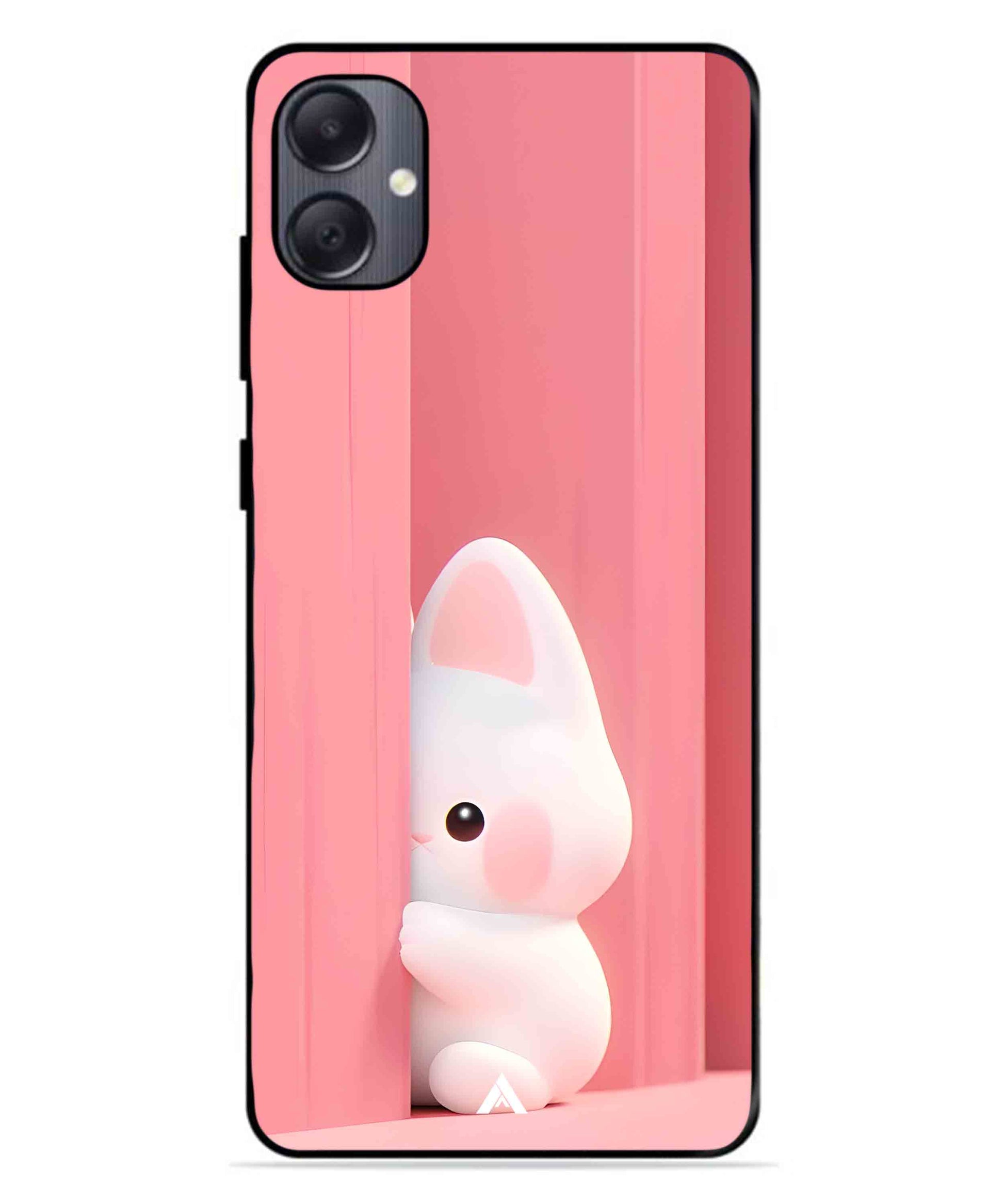 Pink Bunny Metal Back Cover Phone Case for Samsung Galaxy A05