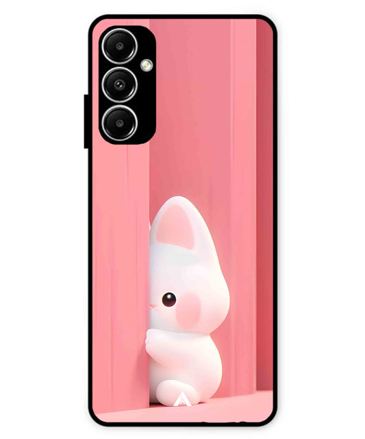 Pink Bunny Metal Back Cover Phone Case for Samsung Galaxy A05s