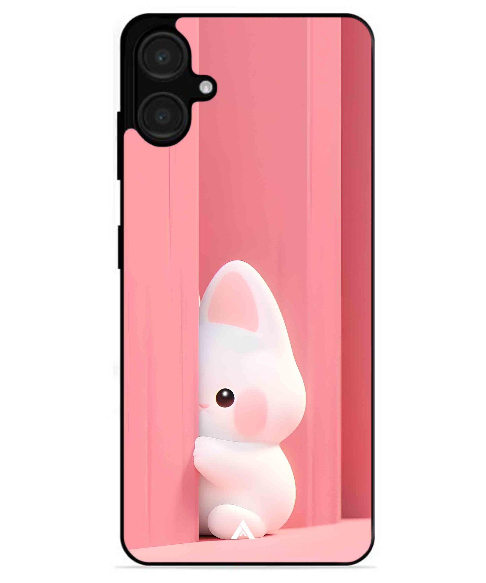 Pink Bunny Metal Back Cover Phone Case for Samsung Galaxy A06
