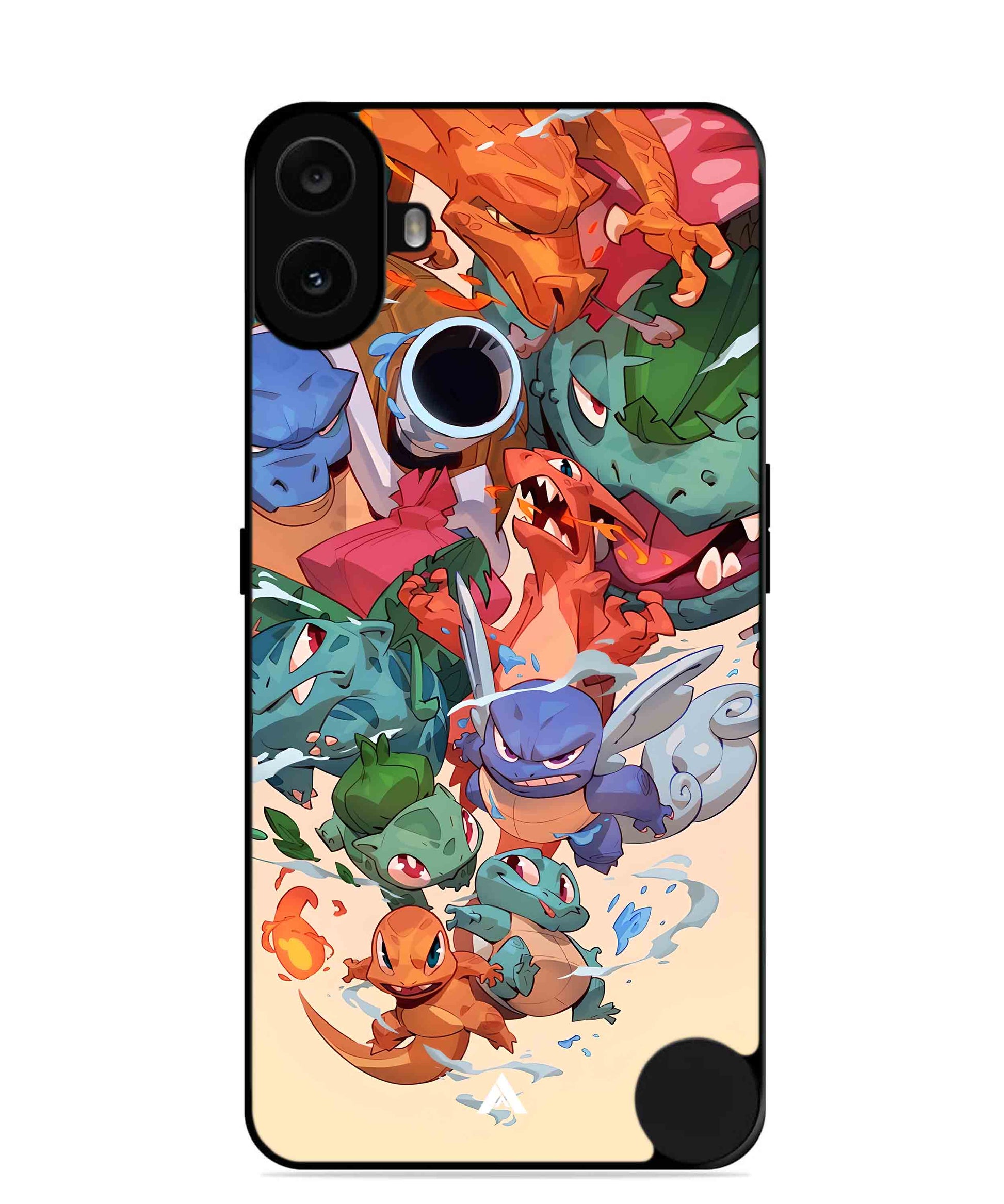 Pokemon Team 2 Metal Back Cover Phone Case for Nothing CMF Phone 1
