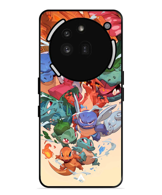 Pokemon Team 2 Metal Back Cover Phone Case for Nothing Phone 3a Pro