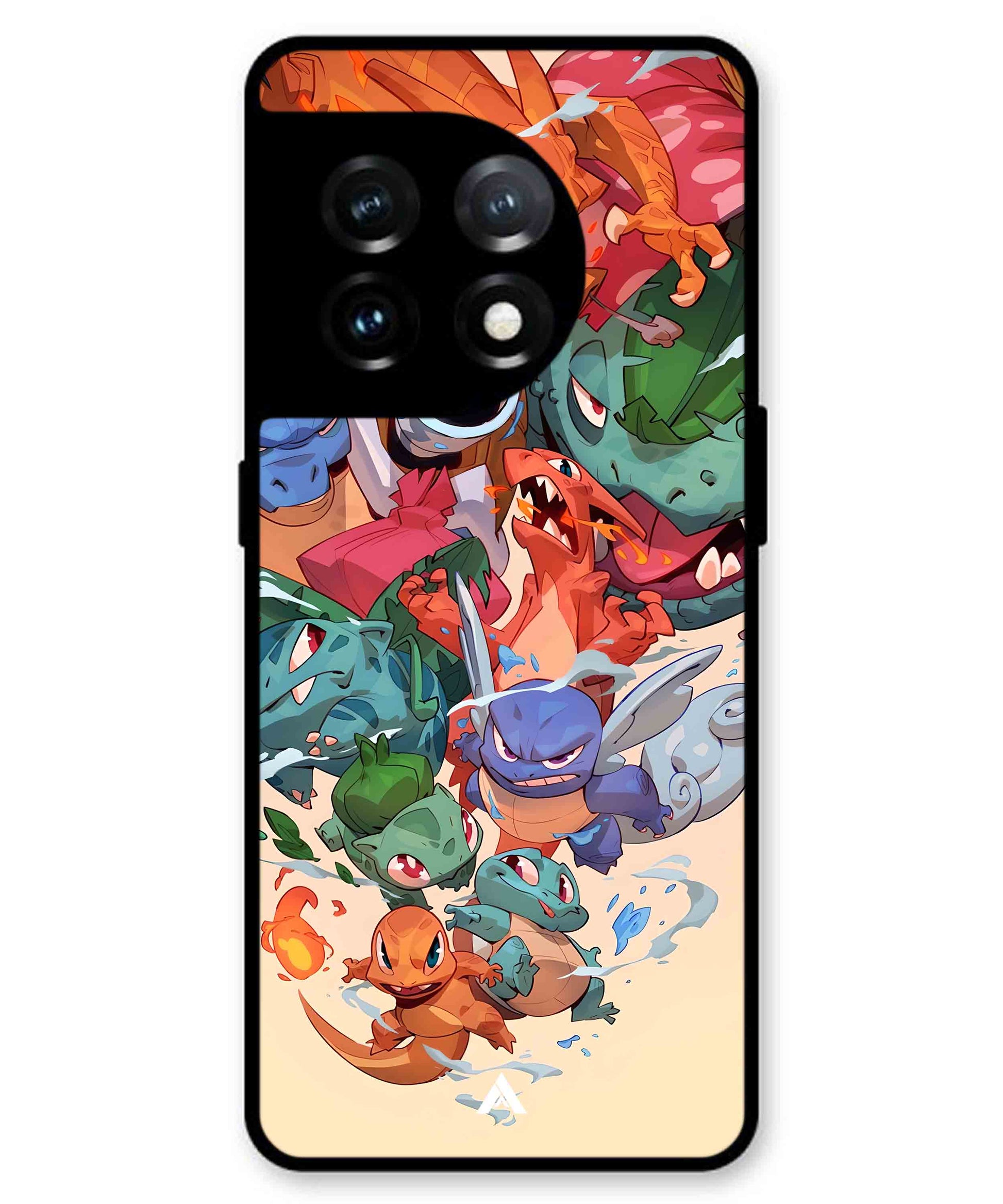 Pokemon Team 2 Metal Back Cover Phone Case for Oneplus 11