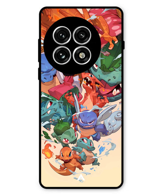 Pokemon Team 2 Metal Back Cover Phone Case for Oneplus 13R